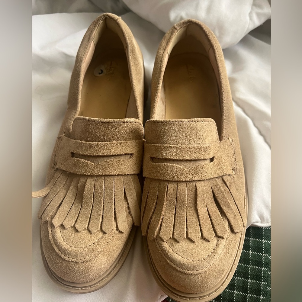 Mocasines Clarks Orinoco 2 Tassel Loafer Light sand 6M. Chunky Sole